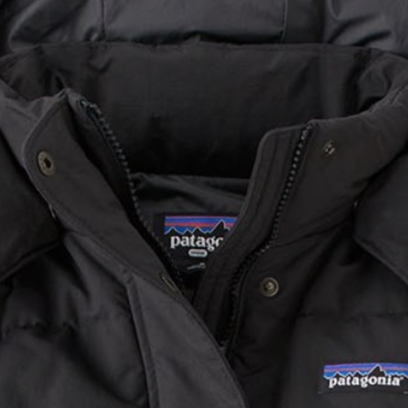Patagonia Downdrift Black Hooded Parka XL - Picture 12 of 17